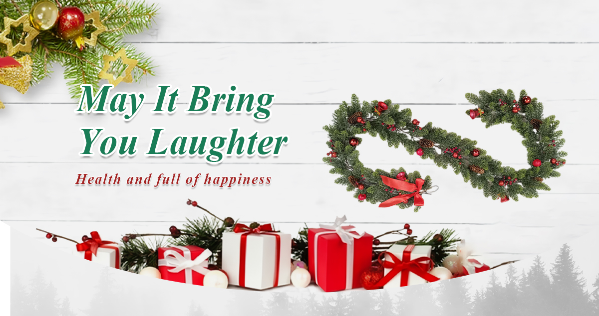 Рождественская красная гирлянда Рождественская красная гирлянда