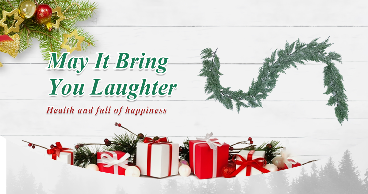 Guirnalda realista de cedro sintético Guirnalda realista de cedro sintético