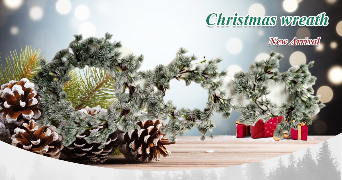 Corona de pino sintético