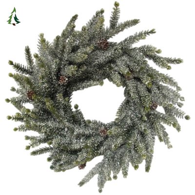 Couronne de bonhomme de neige en maille déco