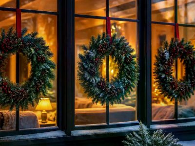 Hanging Wreaths On Windows Manufacture Needs Fluffing Discipline