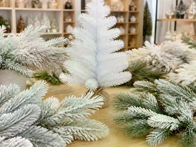 Approve White Christmas Tree Suppliers Through Close Up Detail