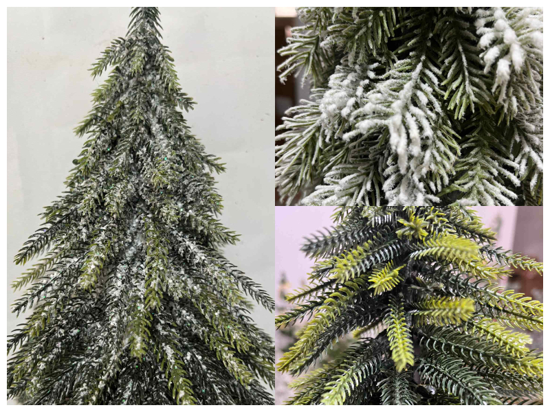 Coronas de copos de nieve escarchados