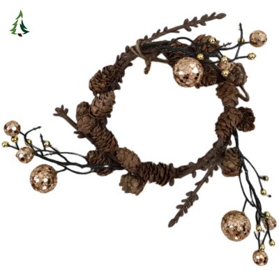 Рождественский сосновый венок