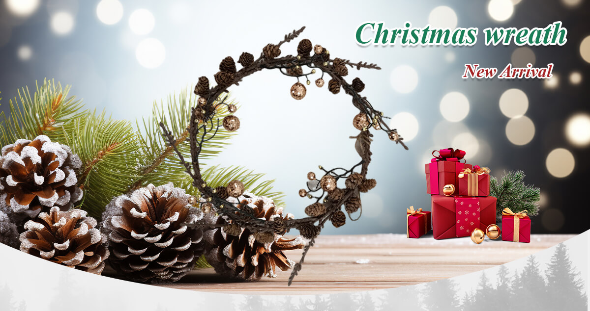 Минималистский рождественский венок Минималистский рождественский венок