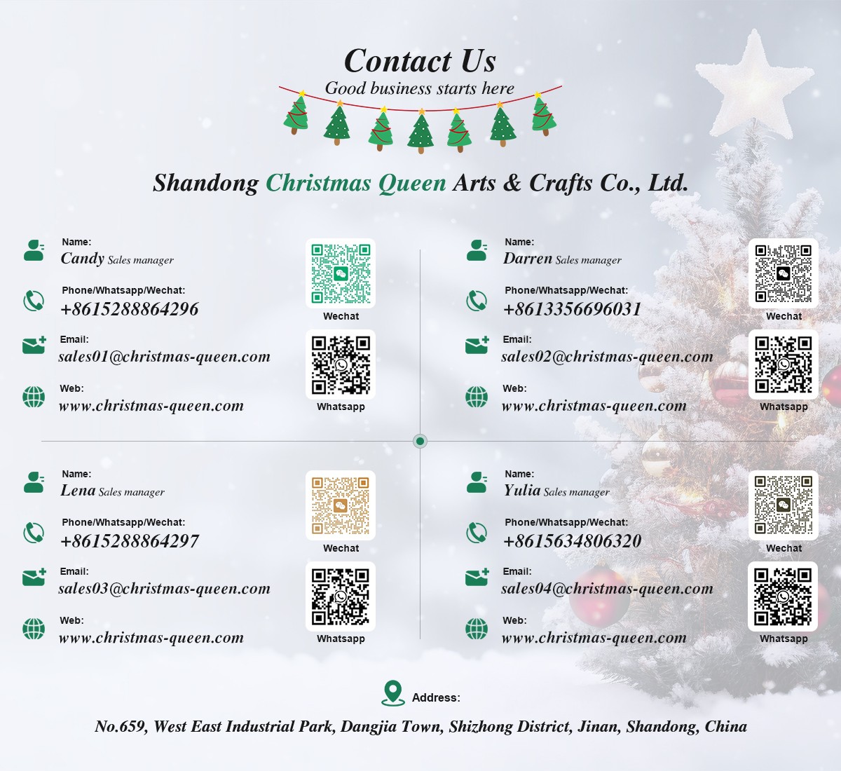 Contact Christmas Queen