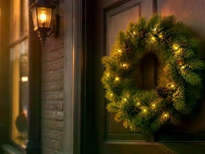 Battery Powered Prelit Wreaths Reduce Setup Friction