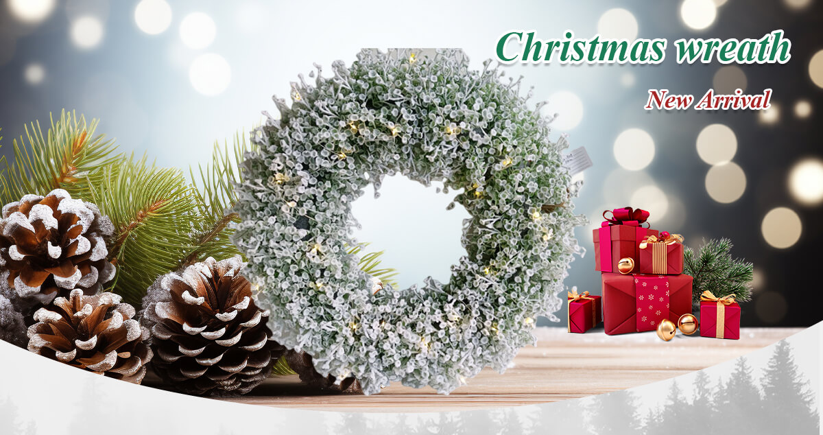 Couronnes de flocons givrés