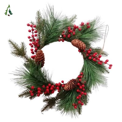 Couronne d'aiguilles de pin