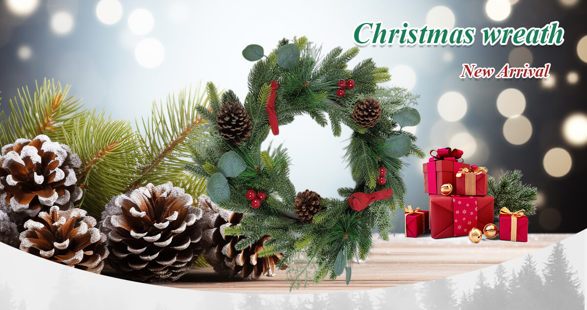 Многоцветный рождественский венок Многоцветный рождественский венок