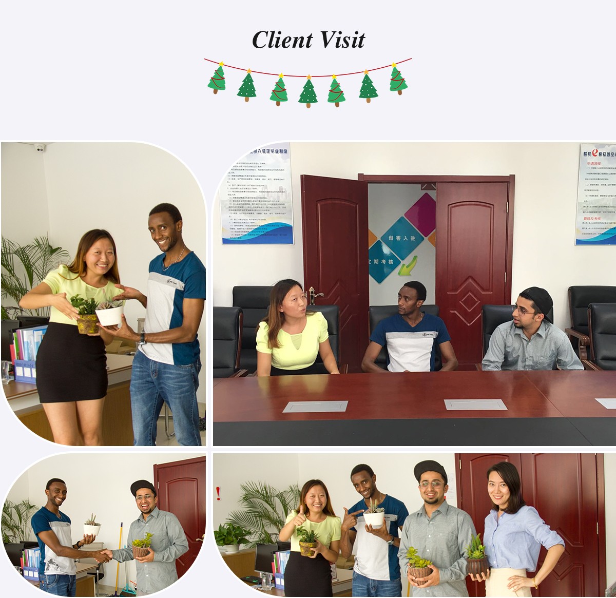 Визит Рождественской королевы к клиенту