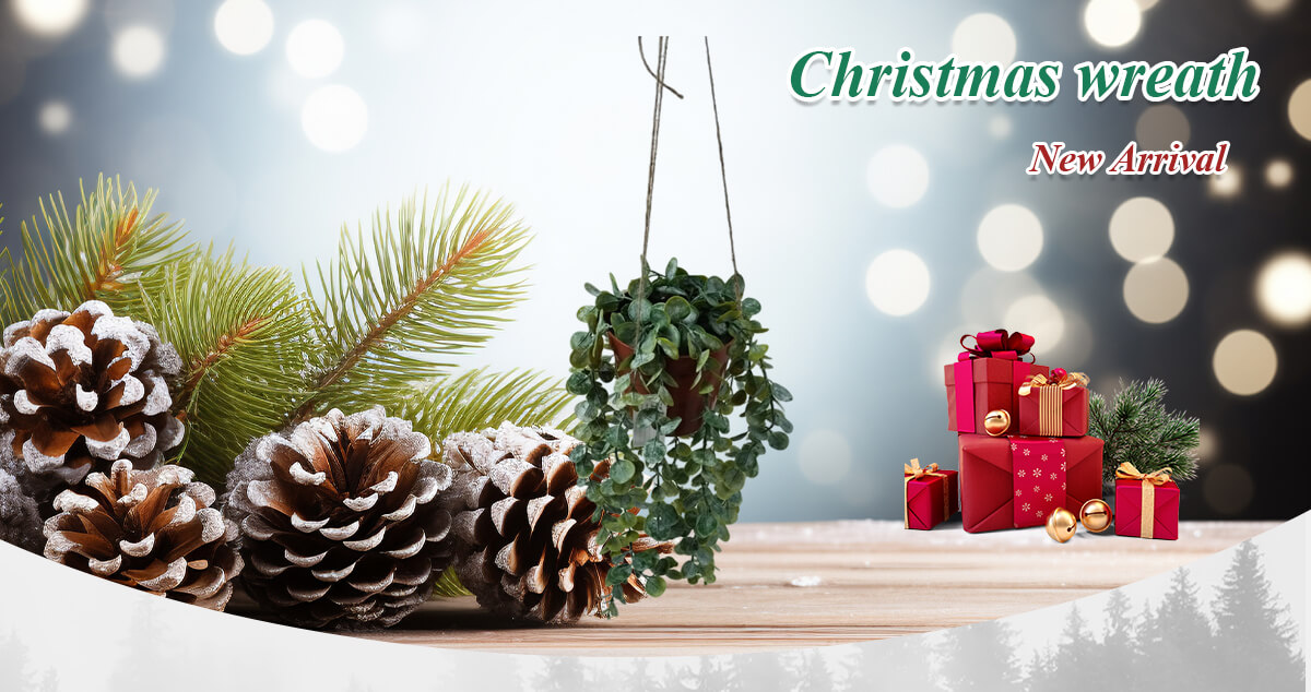 Couronnes de Noël fraîches