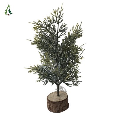 Petit sapin de Noël floqué