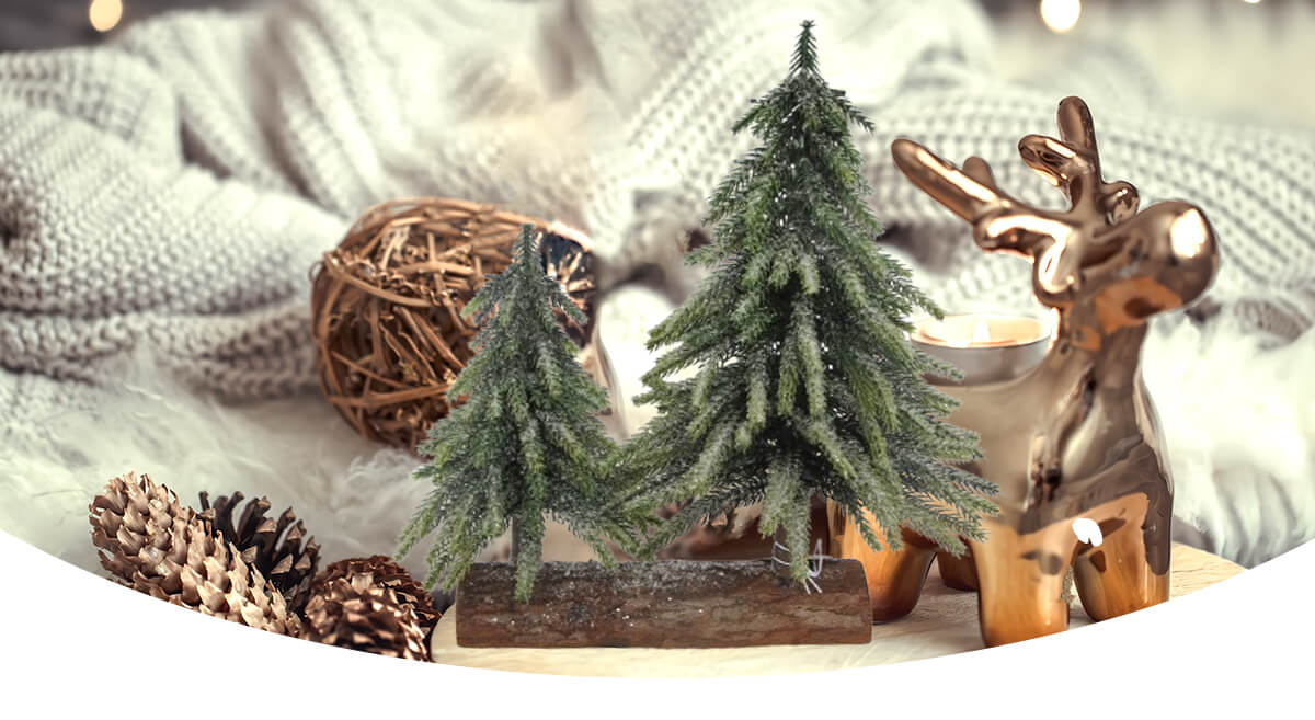 Adornos navideños hechos a mano