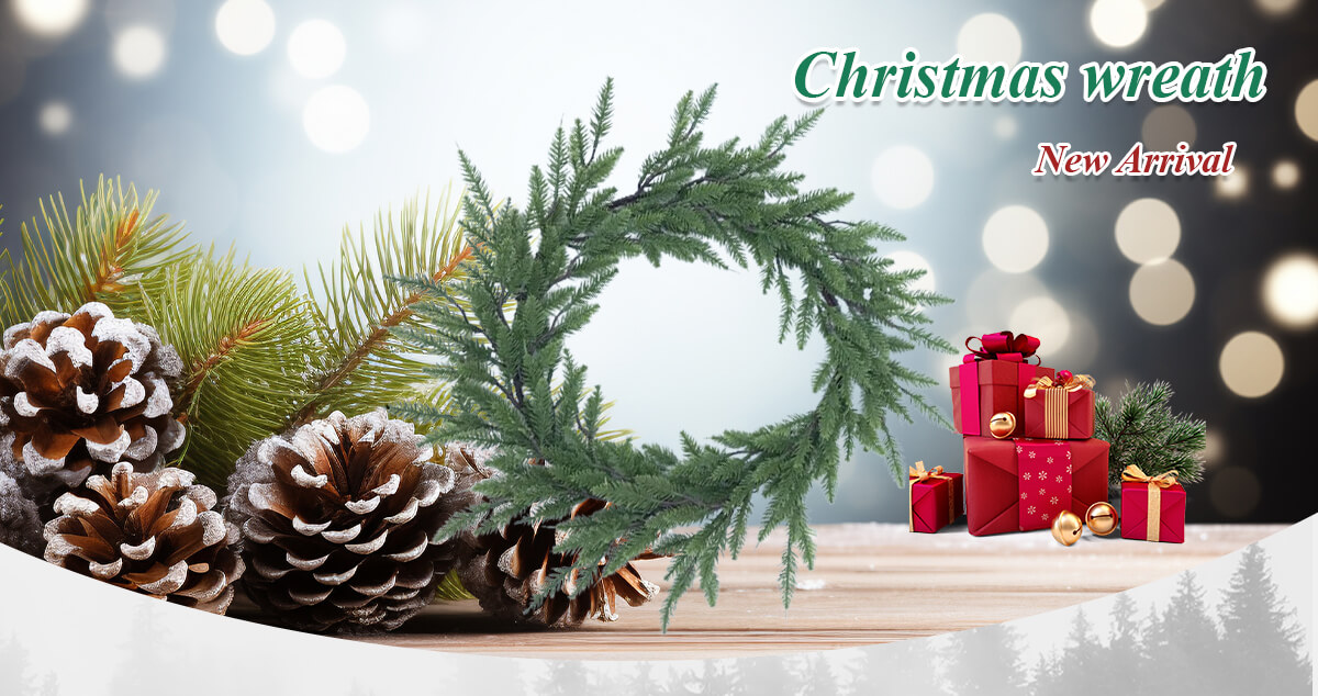 Веселый рождественский венок