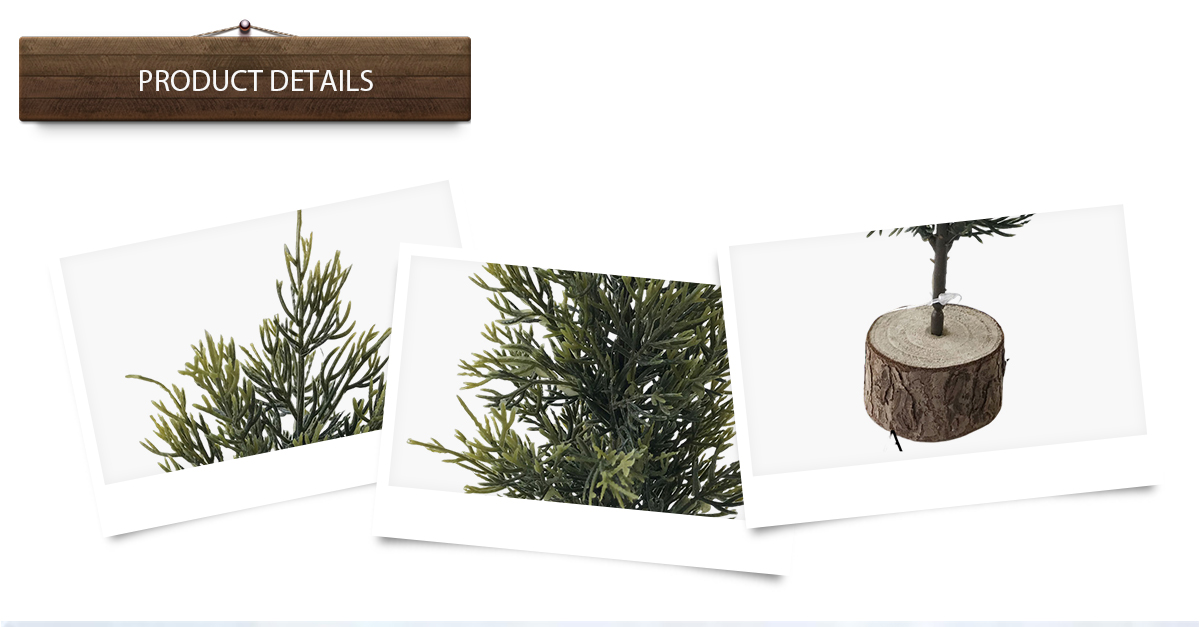 Pequeños árboles de Navidad de madera