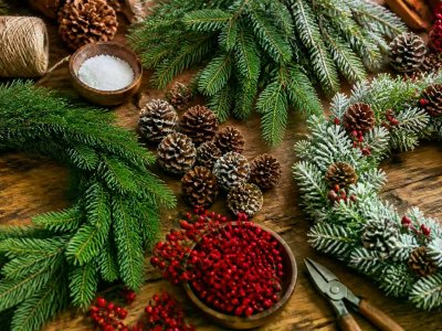 Make Fewer Faux Branches Carry More Wreath Styles