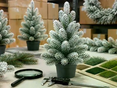 Best Faux Christmas Tree Manufacture Starts With Village Scale