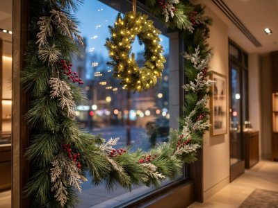 Make One 180cm Garland Power Your Whole Holiday Storefront