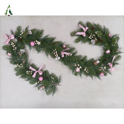 Guirnalda navideña rústica