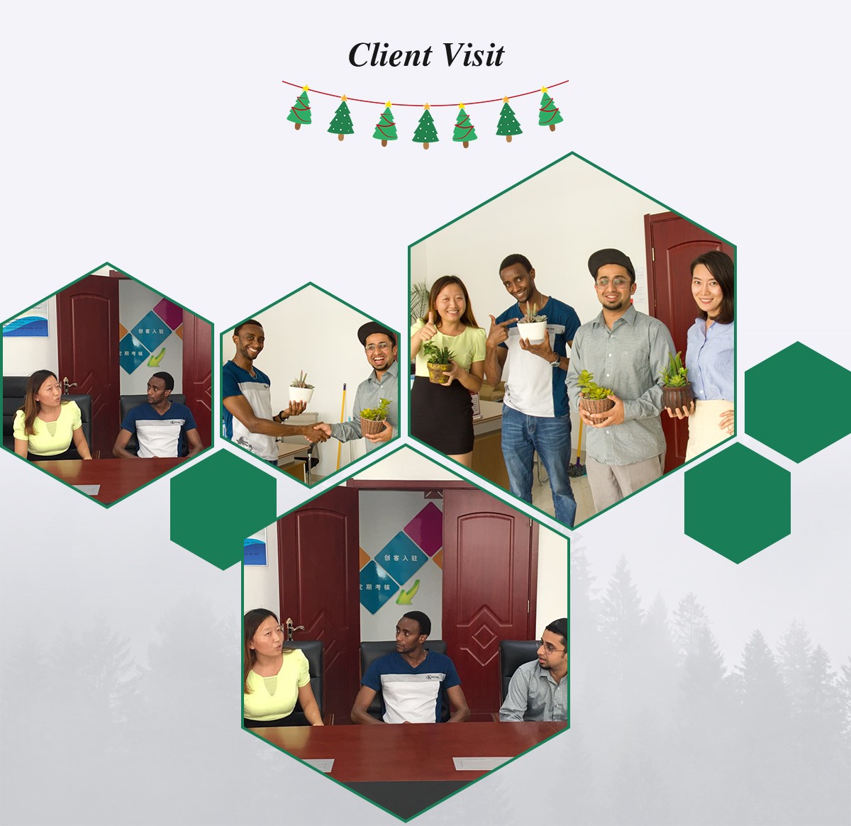 Визит Рождественской королевы к клиенту