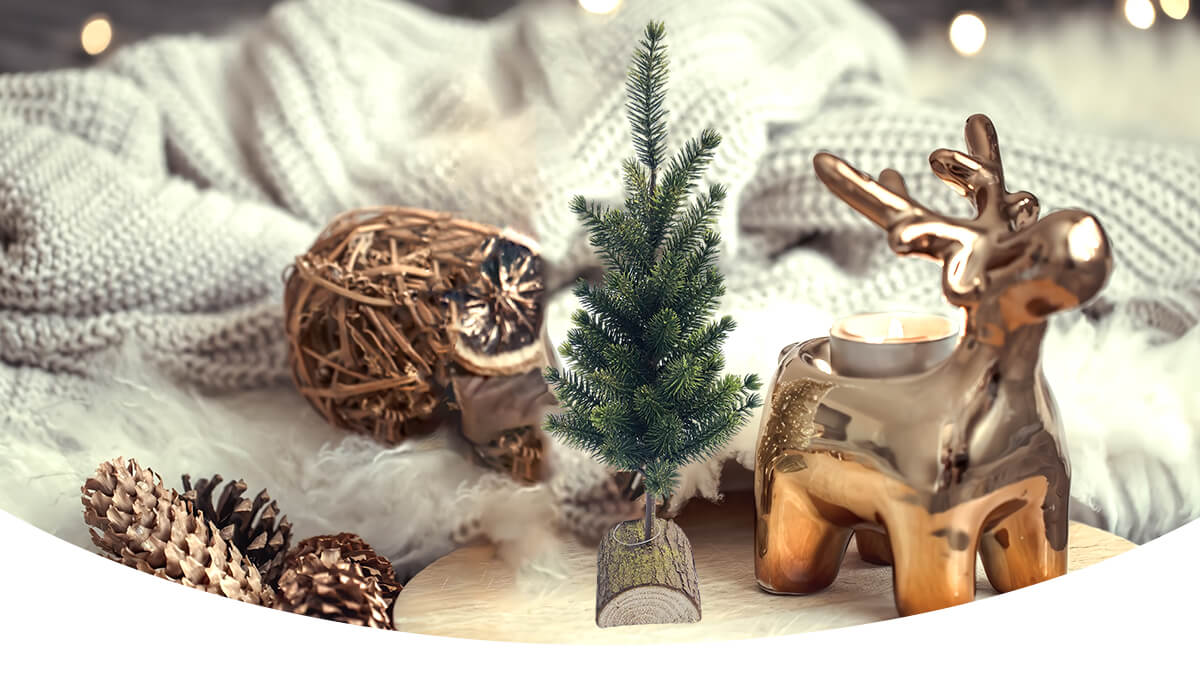 Décorations de Noël pastel