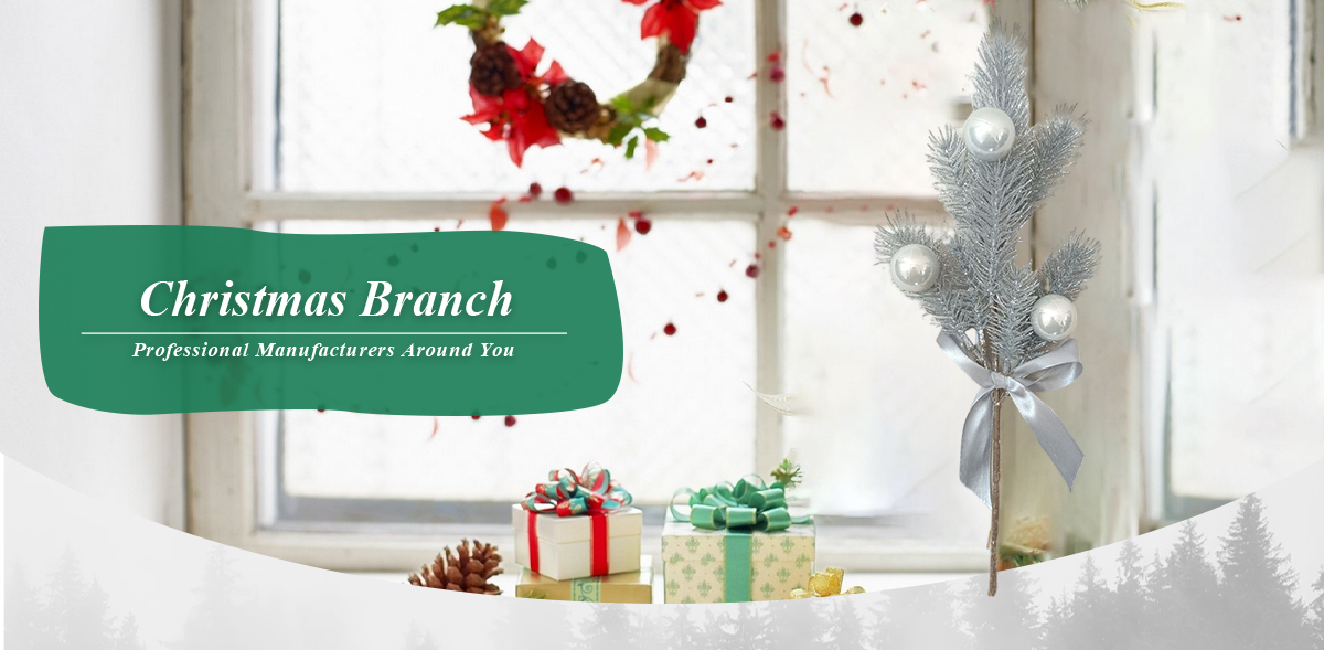 Серебряные рождественские ветки Серебряные рождественские ветки