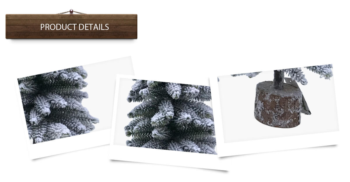 Árbol de Navidad nevado Árbol de Navidad nevado