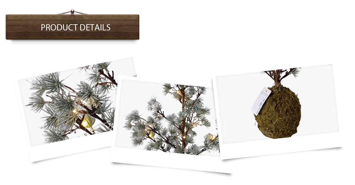 Белая рождественская елка предварительно освещена