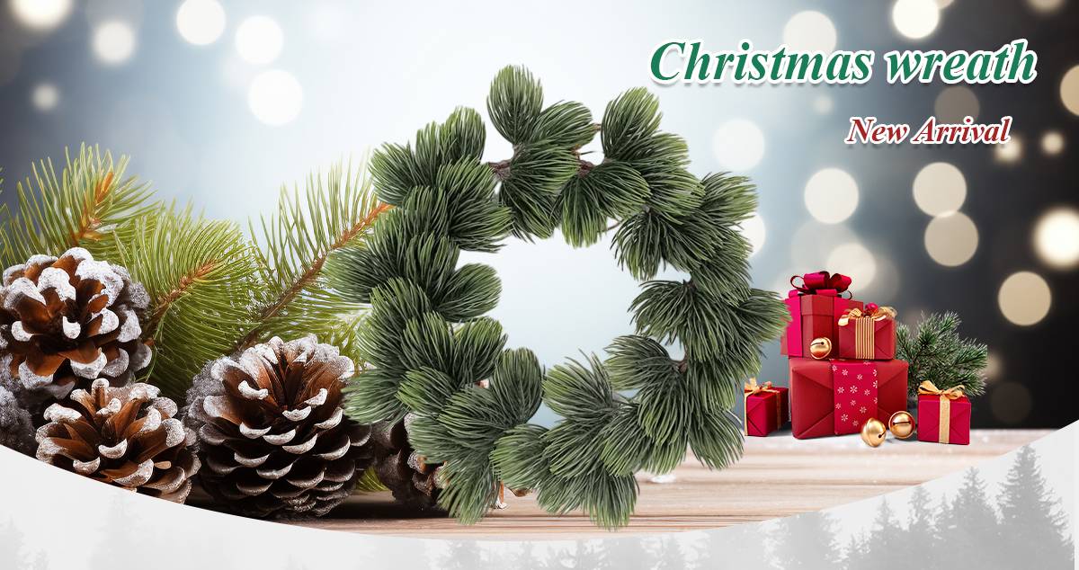 Серый рождественский венок Серый рождественский венок